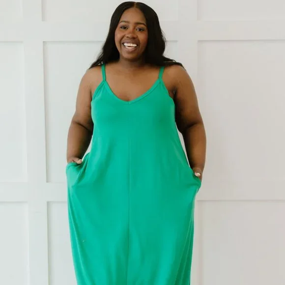 Zenana Outfitters | Dresses | Zenana Beach Vibes Full Size Cami Maxi Dress  In Kelly Green | Poshmark
